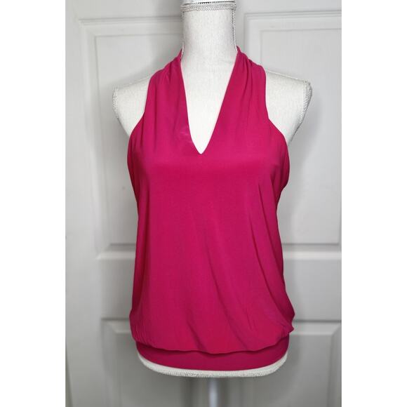 Express Halter Top Sleeveless Raspberry Pink Size Small NEW - Picture 1 of 6